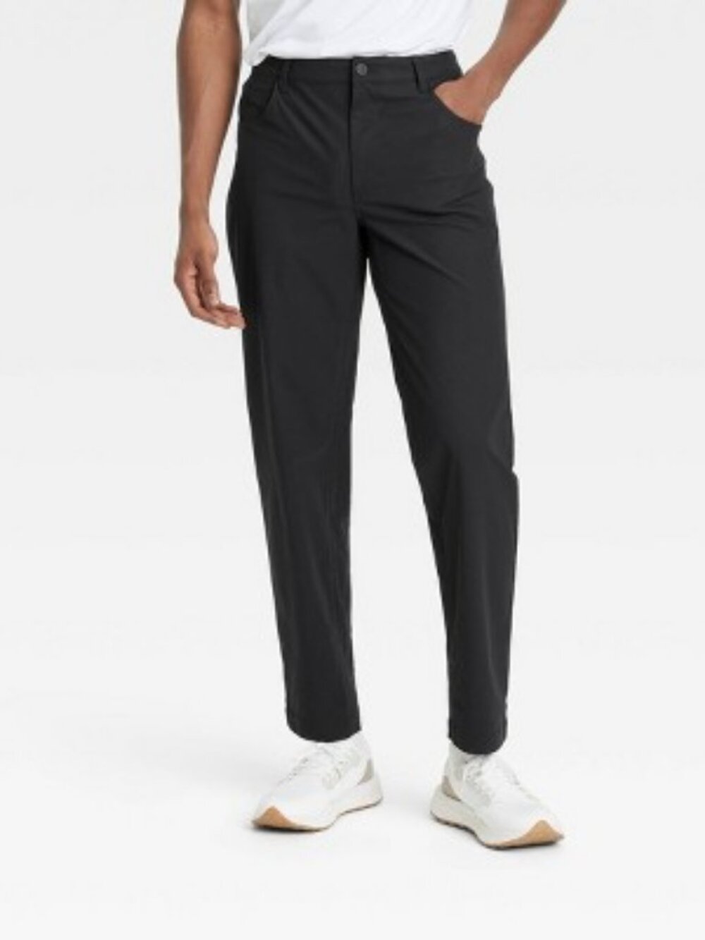Men's 360 Lifestyle Relaxed Fit 5-Pocket Pants - All in Motion Dark Gray 38x30: